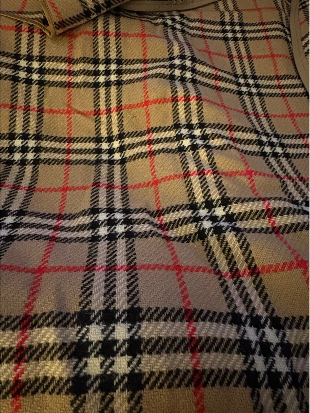 Vintage Burberrys England 100% Wool Nova Check Trench Coat Zip-In Liner V